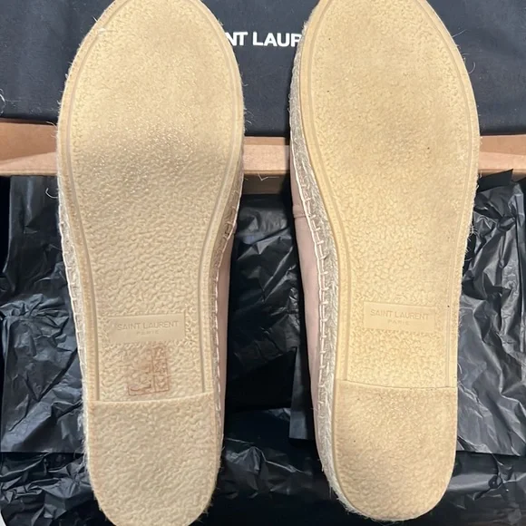 Saint Laurent beige leather espadrilles with box and dust bag - Picture 5 of 8
